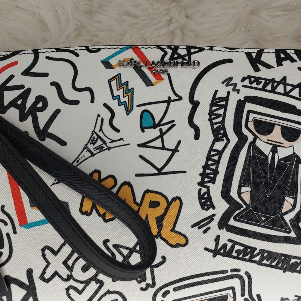 Karl Lagerfeld Paris Maybelle SLG Wristlet - Picture 3 of 6